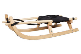 Luge de randonnée Kathrein 115 cm, noir, monoplace, avec assise rembourrée Luge de randonnée Kathrein 115 cm, noir, monoplace, avec assise rembourrée