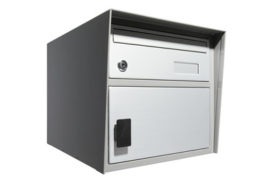 Boîte Aux Lettres Décorative Alumina Products MB-4, Fonte D'aluminium, Noire, Moyenne