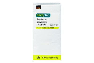 Image of Oecoplan Servietten weiss 33cm 30 Stück bei JUMBO