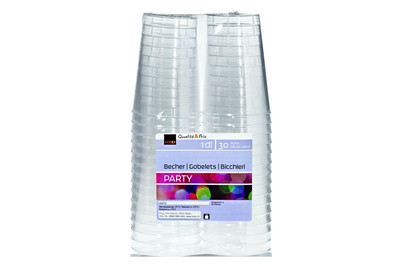 Image of Becher transparent 1dl 30 Stück bei JUMBO