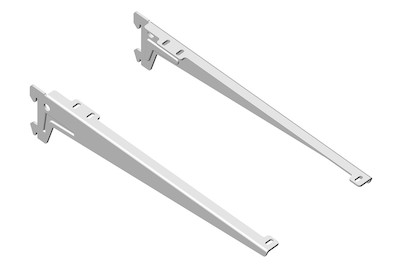 Image of Winkelträger Metall 330 mm weiss bei JUMBO