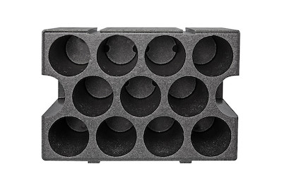 Image of Styropor-Flaschengestell schwarz bei JUMBO
