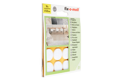 Image of Filzgleiter weiss 22 mm bei JUMBO