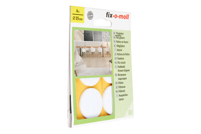 Image of Filzgleiter weiss 35 mm bei JUMBO