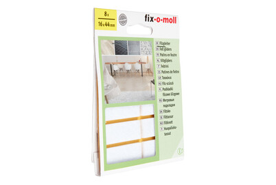 Image of Filzgleiter weiss 16x44 mm bei JUMBO