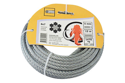 Image of Drahtseil Stahl 5 mm bei JUMBO