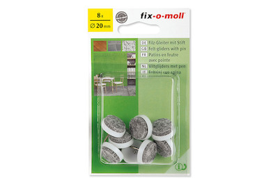 Image of Filzgleiter mit Stift rund 20 mm bei JUMBO