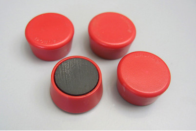 Image of Haftmagnete D16 rot bei JUMBO