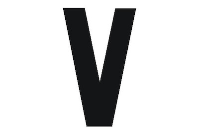 Image of Folienbuchstabe V 95 mm schwarz bei JUMBO