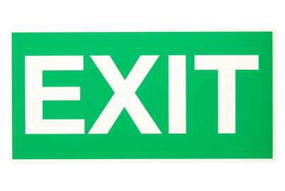 Image of Schild Exit nachtleuchtend bei JUMBO