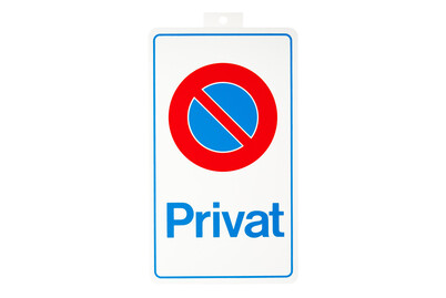Image of Schild Privat + Parkverbot bei JUMBO