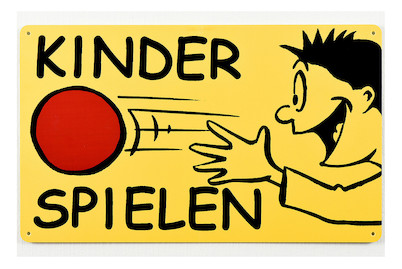Image of Schild Kinder spielen 500x300x3 mm bei JUMBO