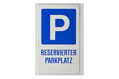 Image of Schild Reserv. Parkplatz bei JUMBO