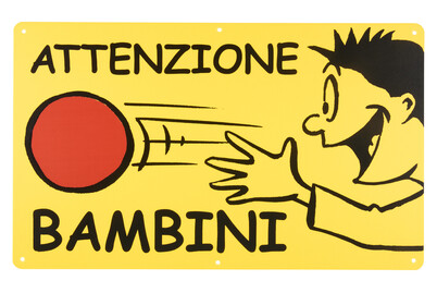 Image of Schild Bambini giocano bei JUMBO