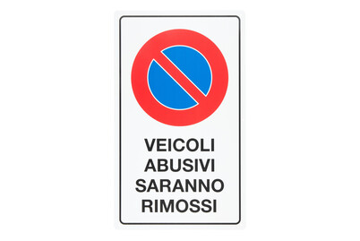 Image of Schild Vietato il parchegio bei JUMBO