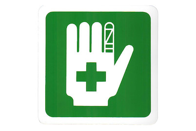 Image of Schild Erste Hilfe Hand bei JUMBO