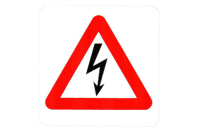 Image of Schild Gefahr-Elektrizität