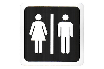 Image of Schild Toiletten 152x152x0.4 mm bei JUMBO