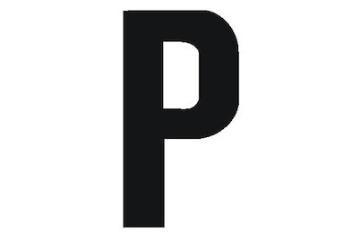 Image of Folienbuchstabe P 30mm schwarz bei JUMBO