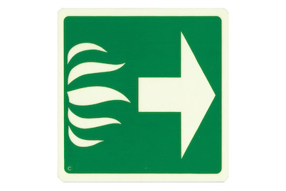 Image of Schild Pfeil nachleuchtend bei JUMBO