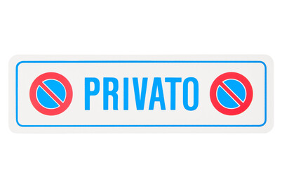Image of Schild Privato + Symbol 330x95x1 mm bei JUMBO