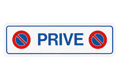 Image of Schild Privé + Symbol Interdit