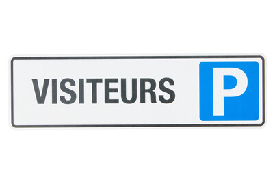 Image of Schild P Visiteurs 330x95x1 mm bei JUMBO