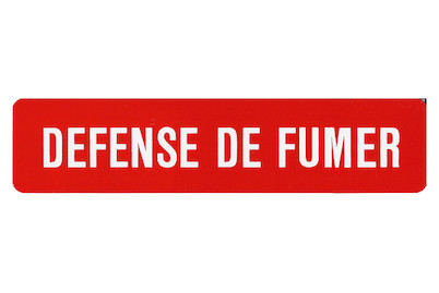 Image of Schild Défense de fumer + Symbol bei JUMBO