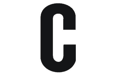 Image of Folienbuchstabe C 60 mm schwarz bei JUMBO