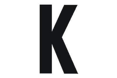 Image of Folienbuchstabe K 60 mm schwarz bei JUMBO