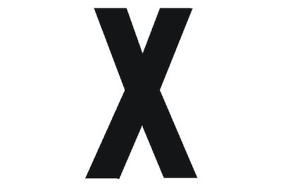 Image of Folienbuchstabe x 60 mm schwarz bei JUMBO