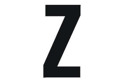 Image of Folienbuchstabe Z 60 mm schwarz bei JUMBO