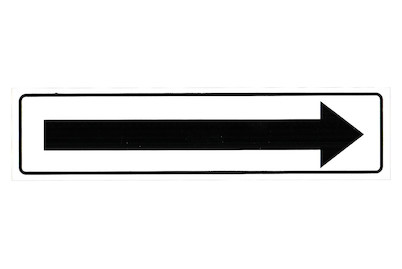 Image of Schild Pfeil 200x50x0.4 mm bei JUMBO