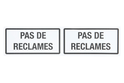 Image of Schild Pas de reclame 200x50x0.4 mm bei JUMBO