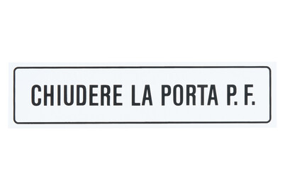 Image of Schild Chiudere la porta per favore bei JUMBO