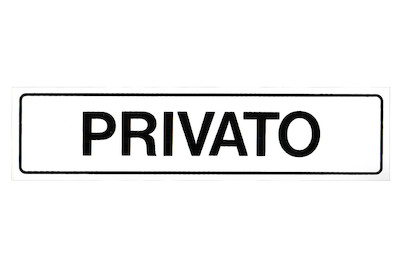 Image of Schild Privato 200x50x0.4 mm bei JUMBO