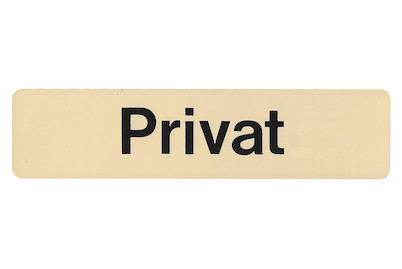 Image of Schild Privat 245x58x1 mm bei JUMBO