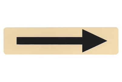 Image of Schild Pfeil 245x58x1 mm bei JUMBO