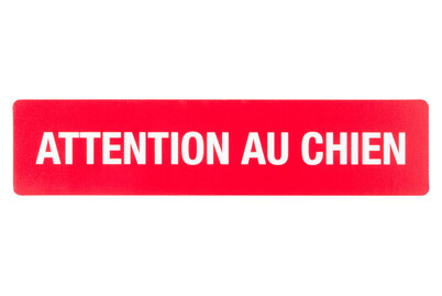 Image of Schild Attention au chien bei JUMBO