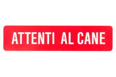Image of Schild "attenti al cane" 245x58x1mm bei JUMBO