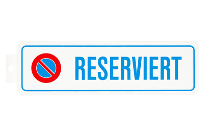 Image of Schild Reserviert mit Parkverbot bei JUMBO