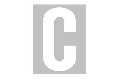 Image of Folienbuchstabe C 30 mm weiss bei JUMBO
