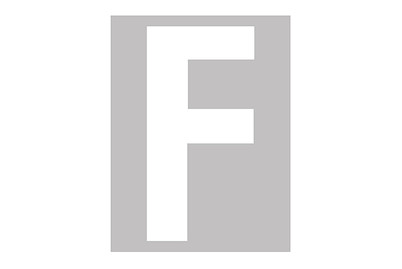 Image of Folienbuchstabe F 60 mm weiss bei JUMBO
