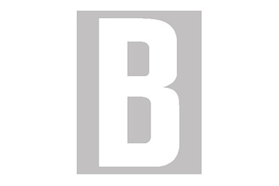 Image of Folienbuchstabe B 95 mm weiss bei JUMBO
