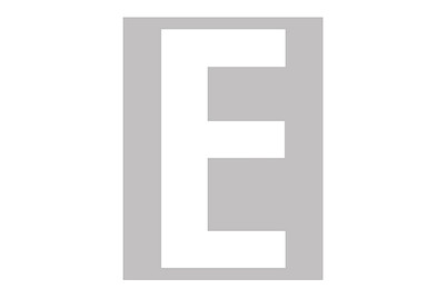 Image of Folienbuchstabe E 95 mm weiss bei JUMBO