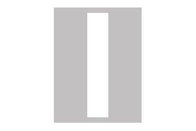 Image of Folienbuchstabe I 95 mm weiss bei JUMBO