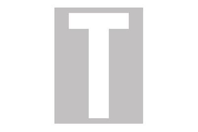 Image of Folienbuchstabe T 95 mm weiss bei JUMBO