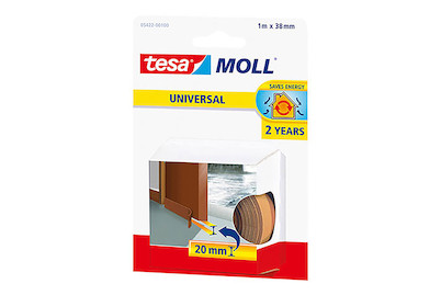 Image of Tesamoll Türbodendichtung Schaumstoff 1 m x 38 mm braun bei JUMBO