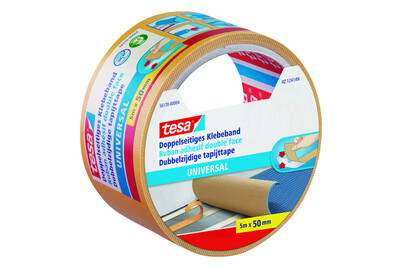 Image of Tesa Klebeband doppelseitig Teppich-Verlegung, Bastel- und Dekorationsarbeiten 5 m x 50 mm bei JUMBO