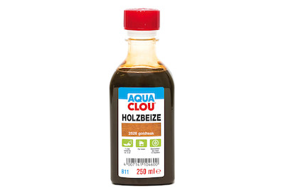 Image of Clou Aqua Holzbeize B11 gold-Teak 250 ml